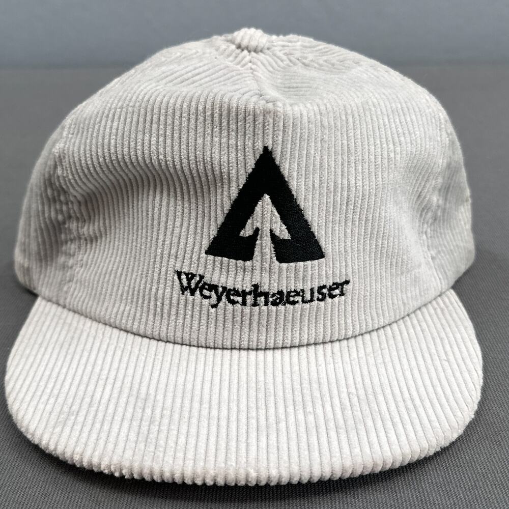 Gray Corduroy Hat